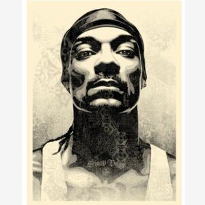Authentic Shepard Fairey Snoop D-O Double G Portrait